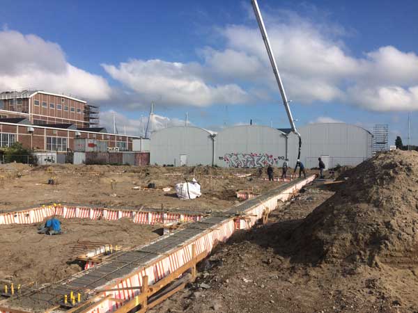 BETA office for architecture and the city Amsterdam Boat Hangar foundations construction photo