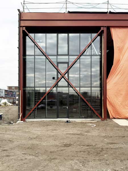 BETA office for architecture and the city Amsterdam Boat Hangar exterior construction photo