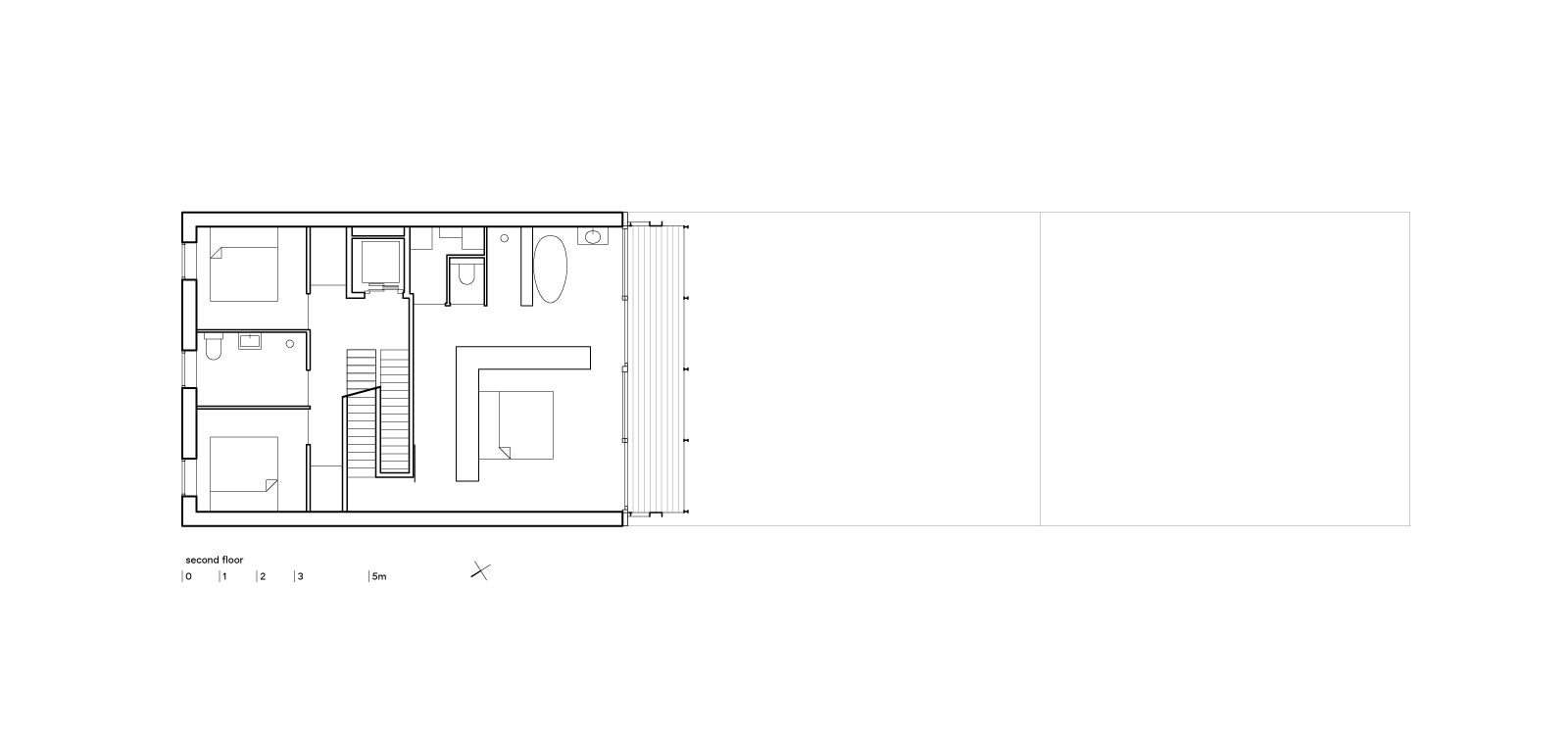 three generation house by BETA plan second floor drawing Evert Klinkenberg Auguste Gus van Oppen