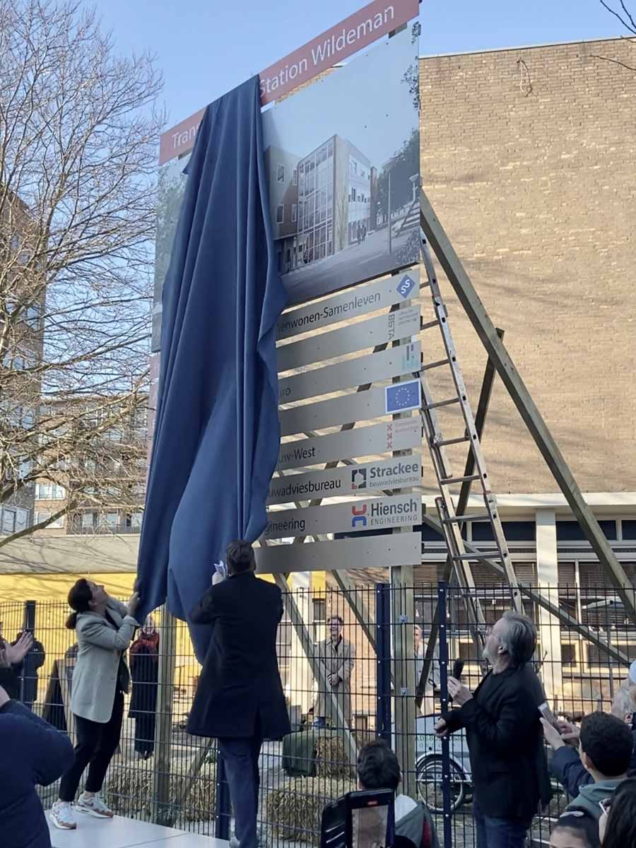 Station Wildeman opened by Mayor Femke Halsema