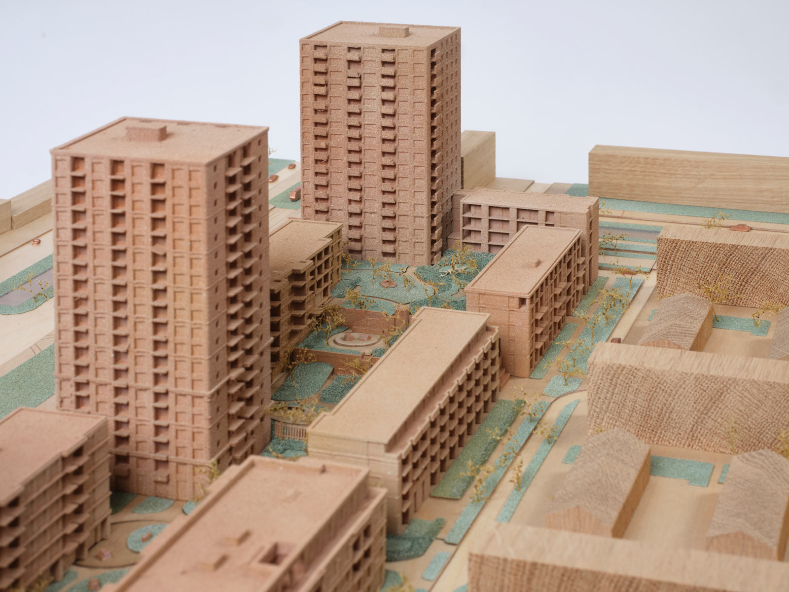 click to enlarge and start slideshow model photograph of Hoogveen project by beta architects amsterdam evert klinkenberg auguste gus van oppen model by Studio Basic Batista Lopes image by Tim Stet