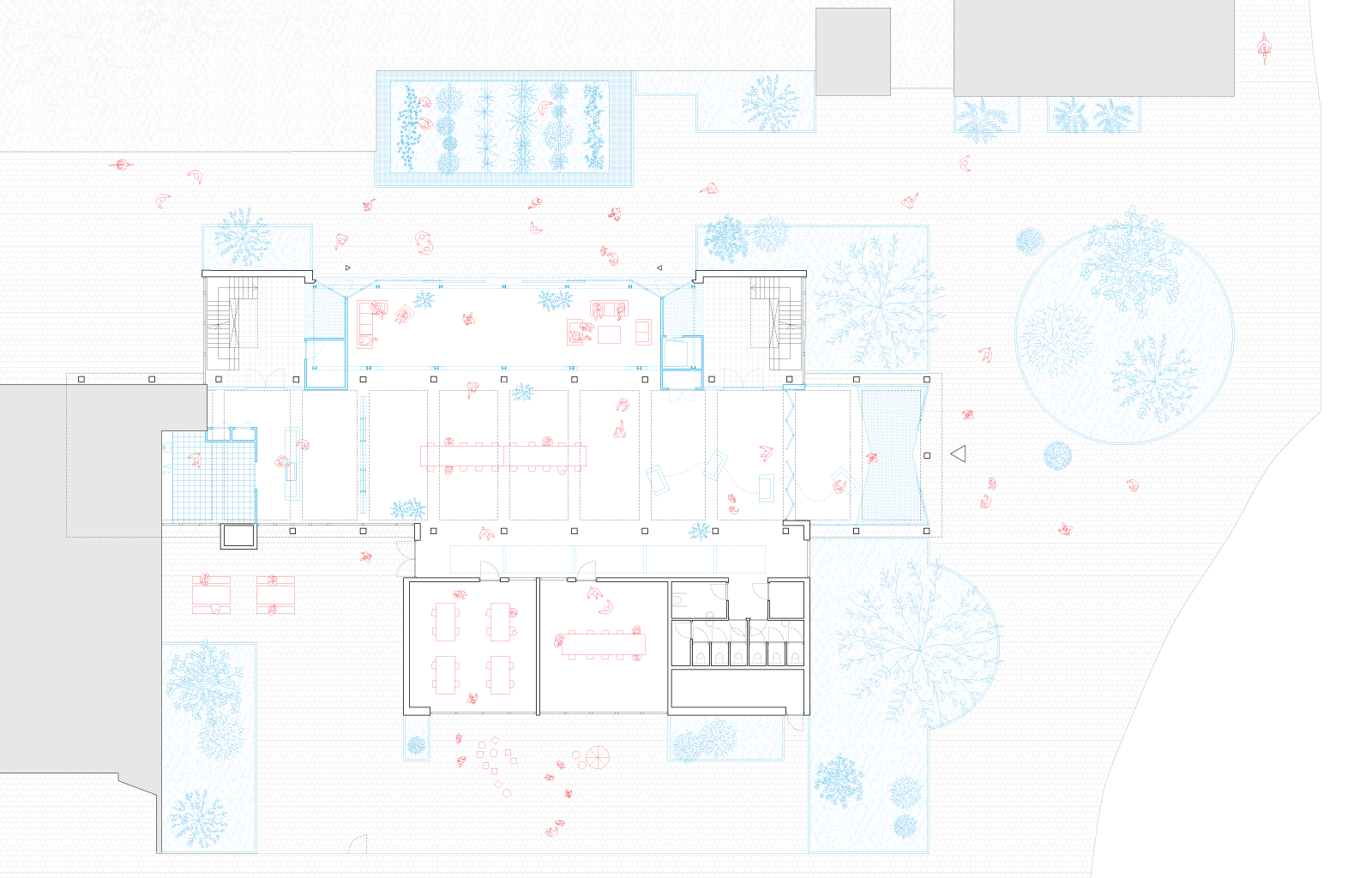 ground floor plan of Station Wildeman project in Amsterdam by beta evert klinkenberg auguste gus van oppen