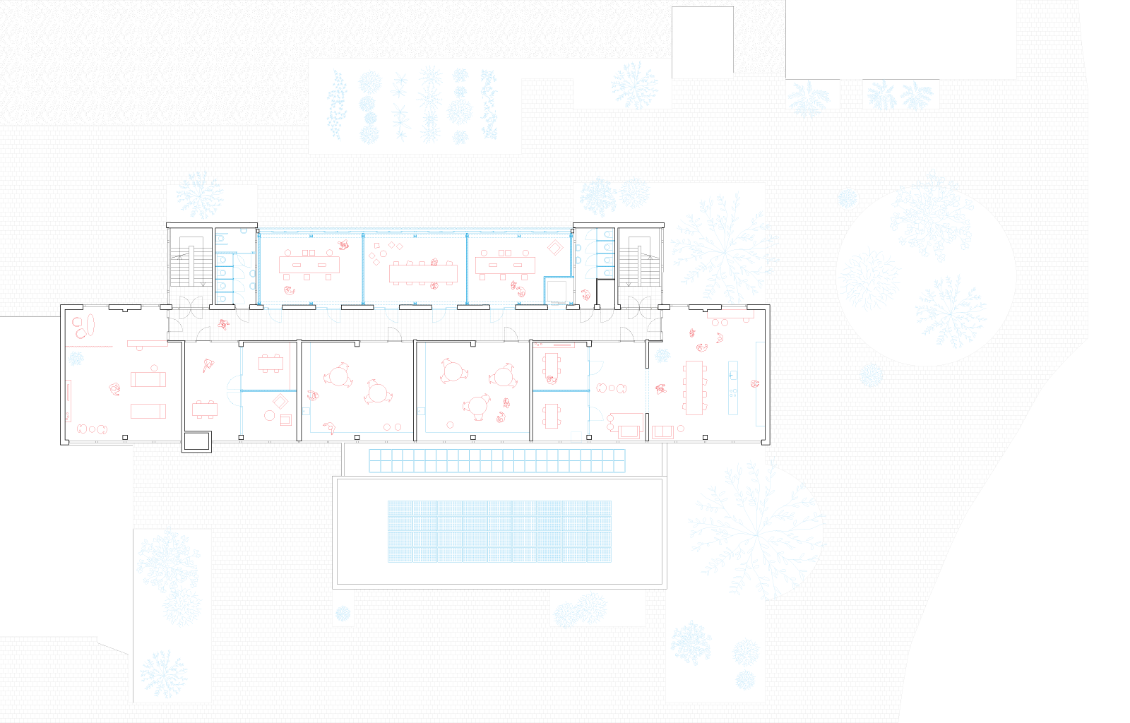 second floor plan of Station Wildeman project in Amsterdam by beta evert klinkenberg auguste gus van oppen